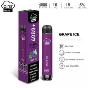 airis mega passion fruit ice – 2000 puffs limited edition (5% nicotine)