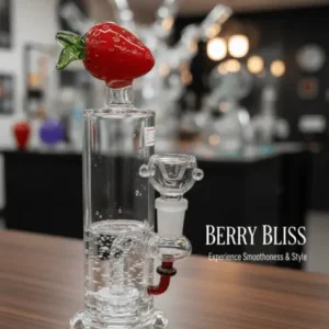 Berry Bliss Strawberry Topped Glass Bong