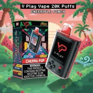 V-Play 20K Cherry Pop Disposable Vape – 20,000 Puffs