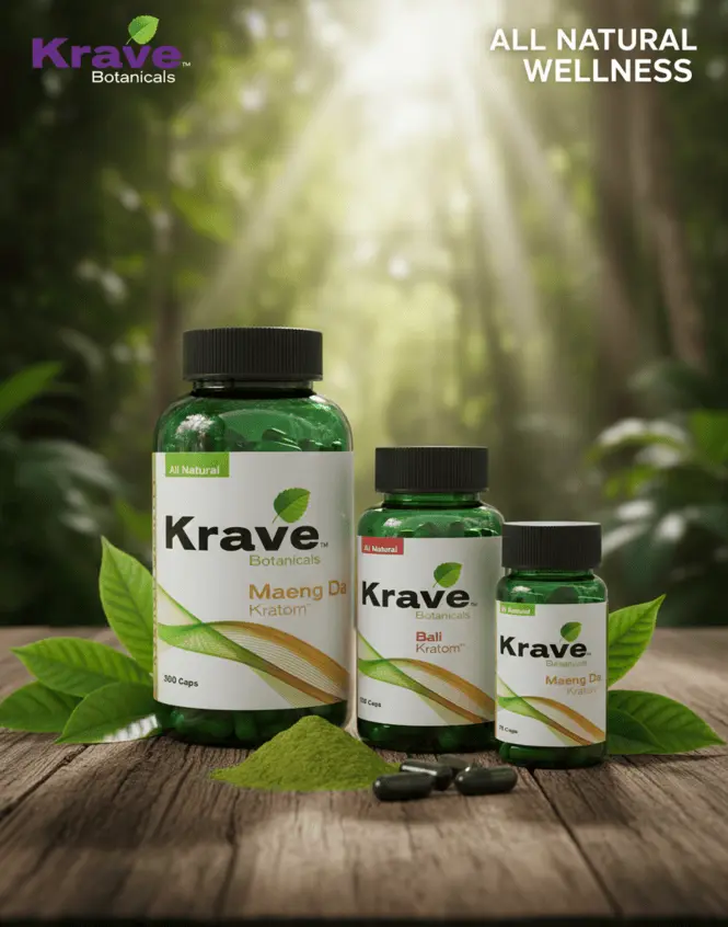 Krave Botanicals Kratom Capsules | Premium Botanical Capsules