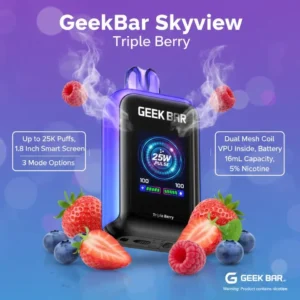 Geek Bar Skyview Triple Berry 25K Disposable Vape