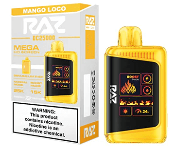 RAZ DC25000 Disposable Vape – Mango Loco Flavor - Image 2