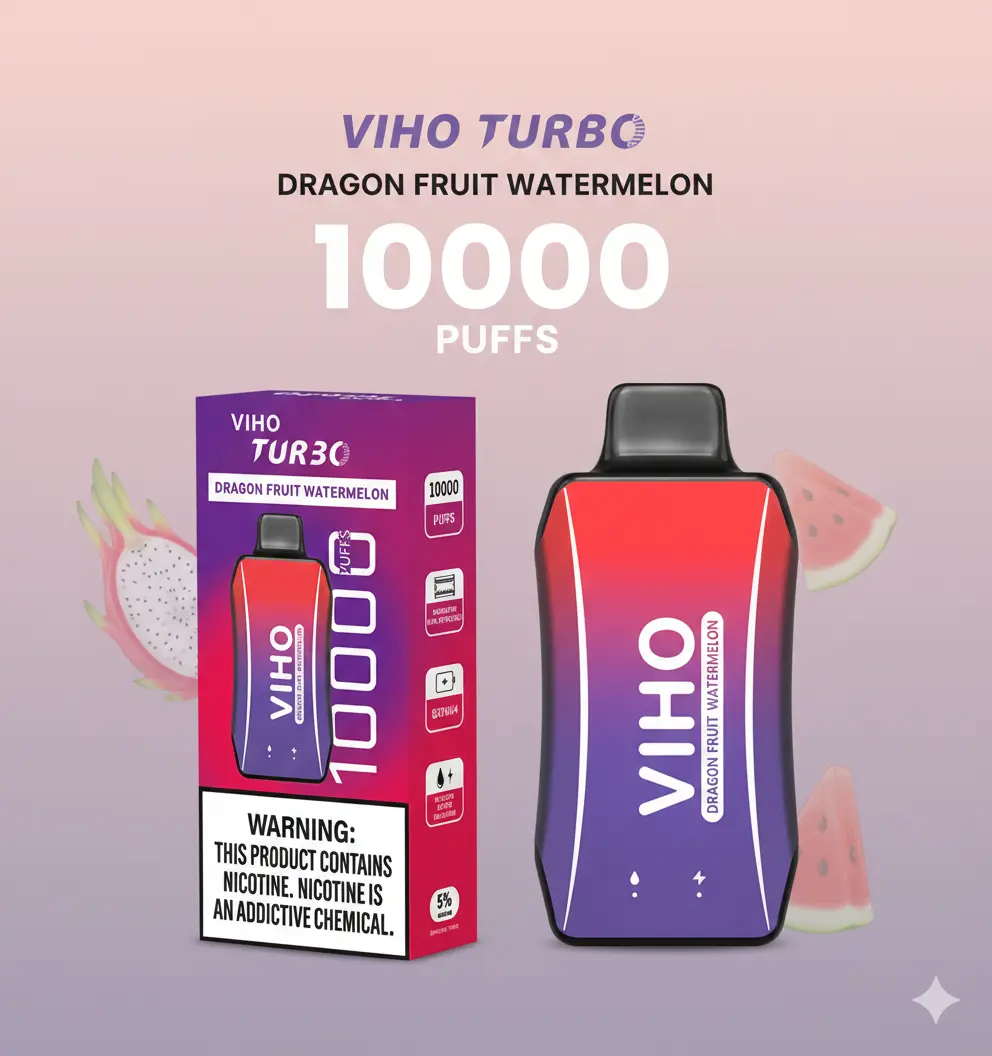 Viho Turbo 10000 – Dragon Fruit Watermelon – 10000 Puffs