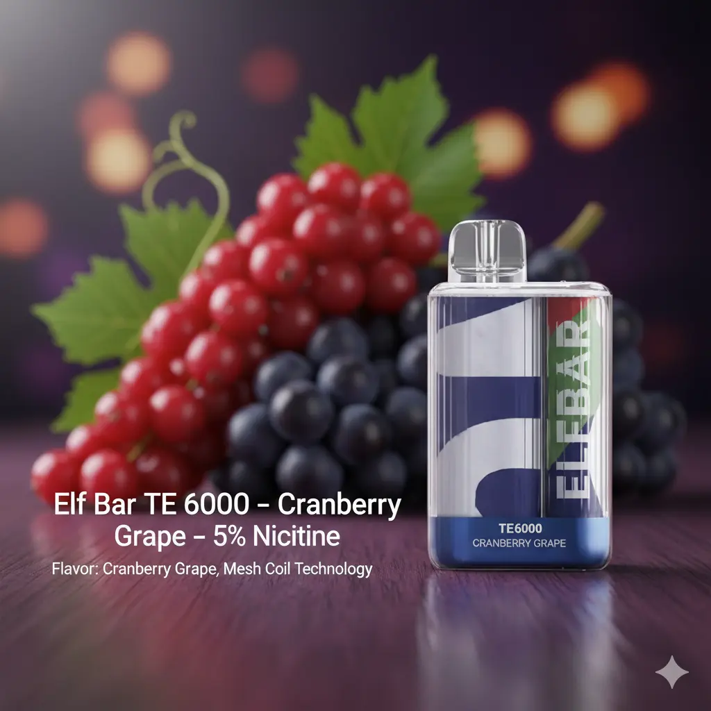 Elf Bar TE 6000 – Cranberry Grape 5% Nicotine